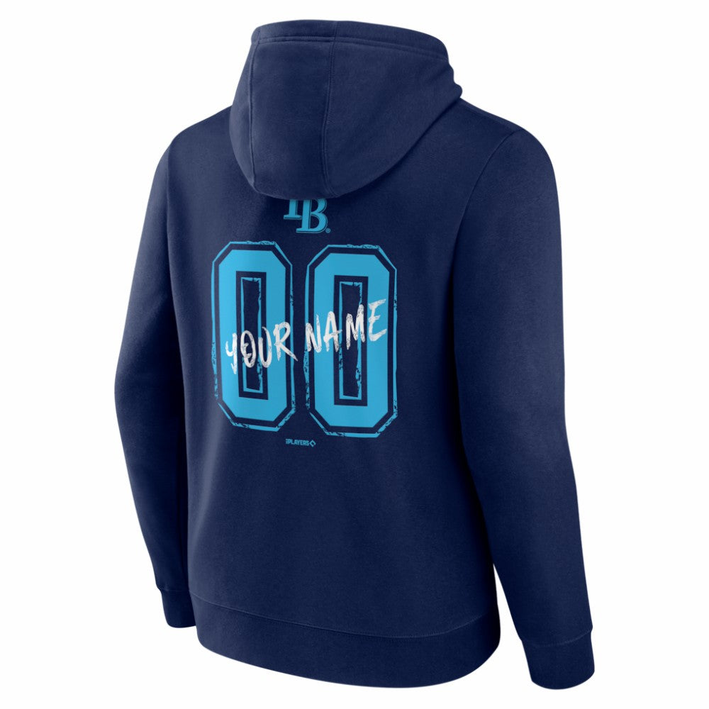 Tampa Bay Rays  Hustle Personalized Name & Number Hoodie - Navy Hoodies