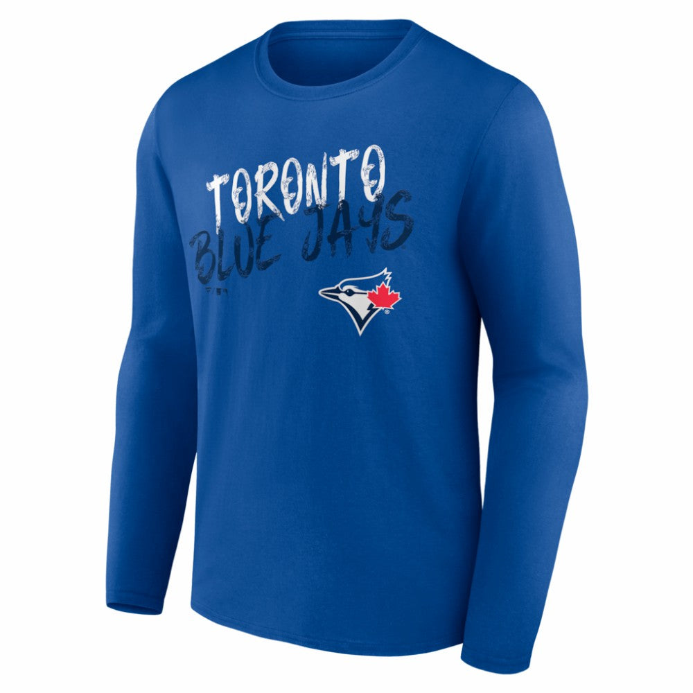 Toronto Blue Jays  Hustle Personalized Name & Number Long Sleeve T-Shirt - Royal T-shirts