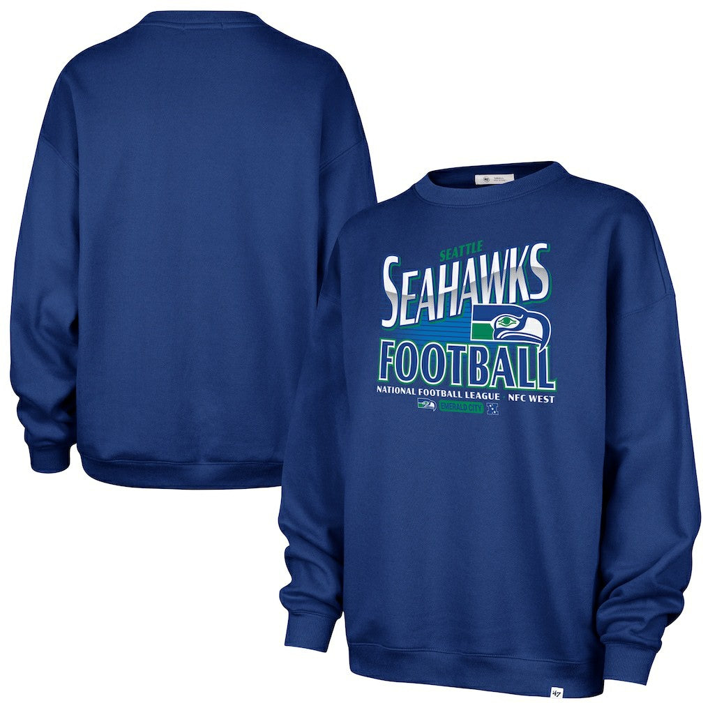 Seattle Seahawks '47 Women's Regional Oversized Sweatshirt College Navy