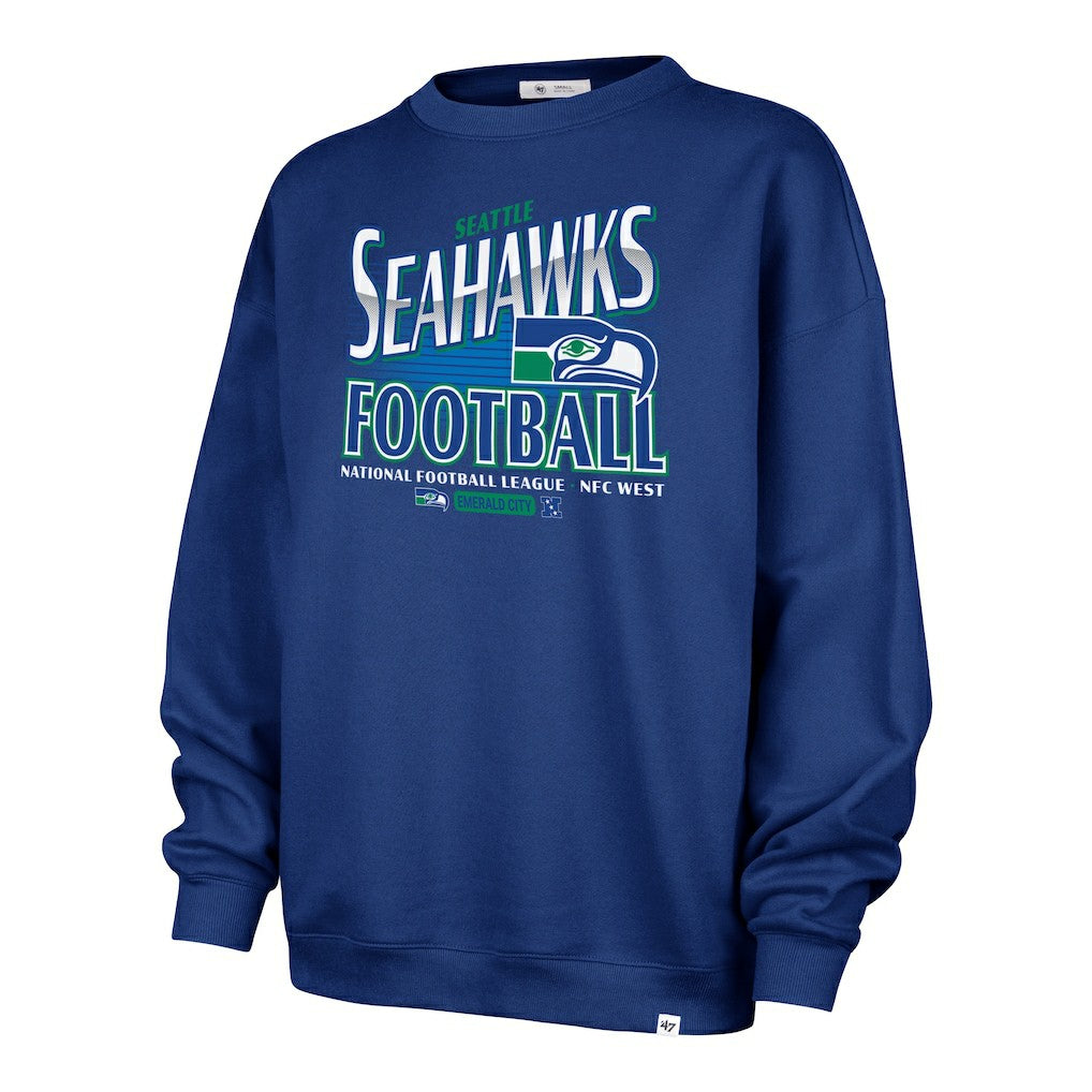 Seattle Seahawks '47 Women's Regional Oversized Sweatshirt College Navy