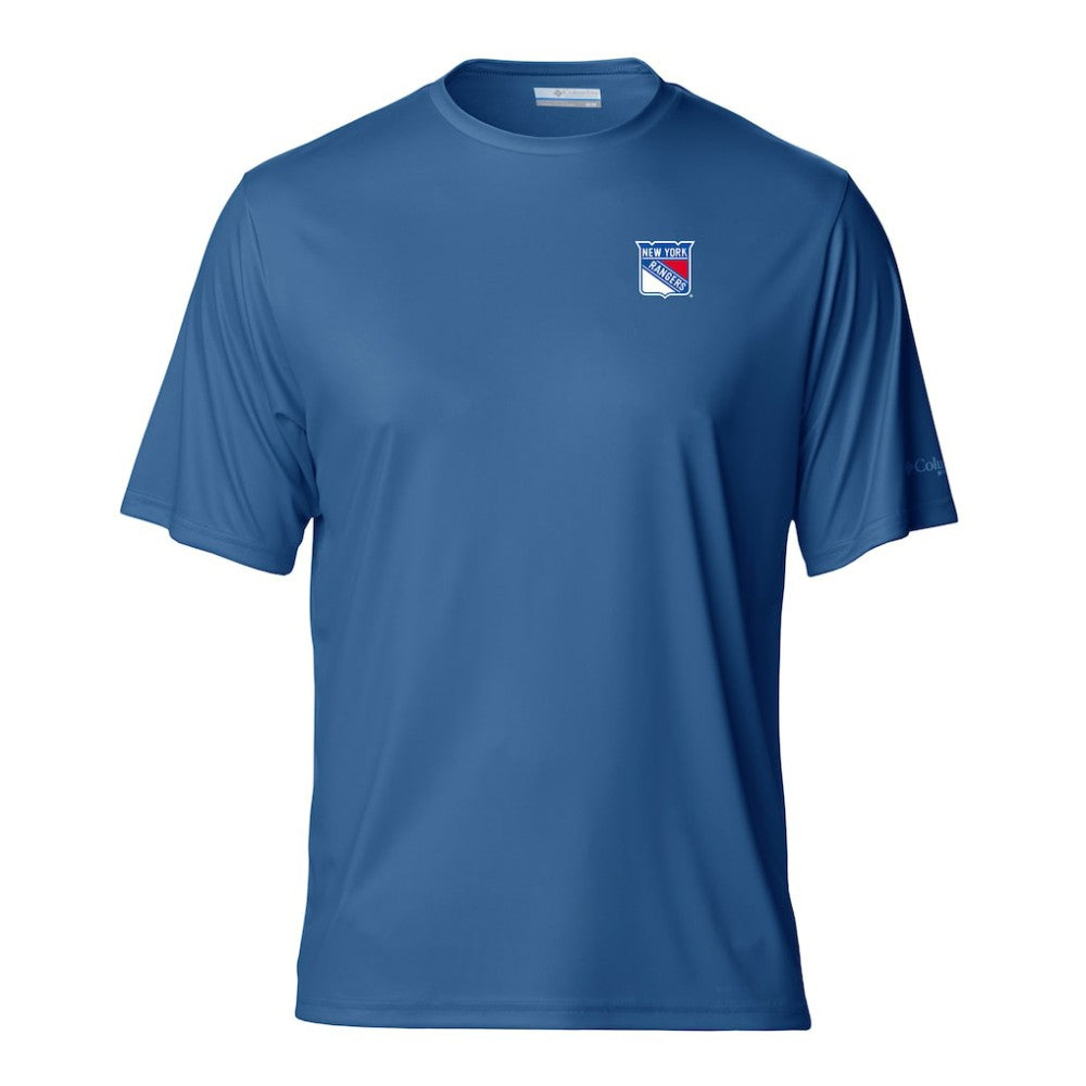 NHL New York Rangers Columbia PFG Terminal Tackle Omni-Shade T-Shirt - Blue