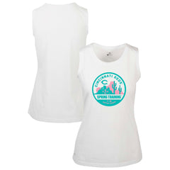 Cincinnati Reds Levelwear Women's Macy Spring Training Badge Bold Tank Top - White Tanks