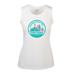 Chicago White Sox Levelwear Women's Macy Spring Training Badge Bold Tank Top - White Tanks