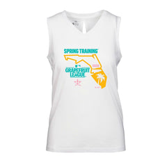 Houston Astros Levelwear Women's 2026 Spring Training Paisley Ball Bold Tank - White Tanks