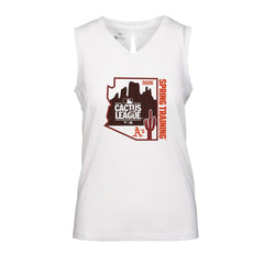 Athletics Levelwear Women's 2026 Spring Training Paisley Ball Bold Tank - White Tanks