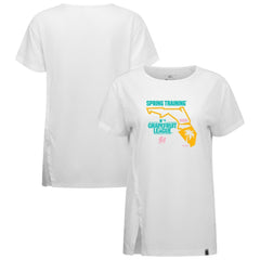 Miami Marlins Levelwear Women's 2026 Spring Training Influx Ball Bold T-Shirt - White T-shirts