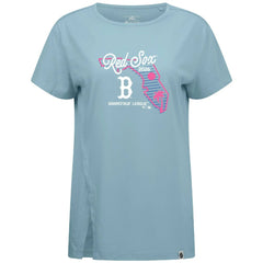 Boston Red Sox Levelwear Women's Influx Spring Training Sunrise Bold T-Shirt - Blue T-shirts
