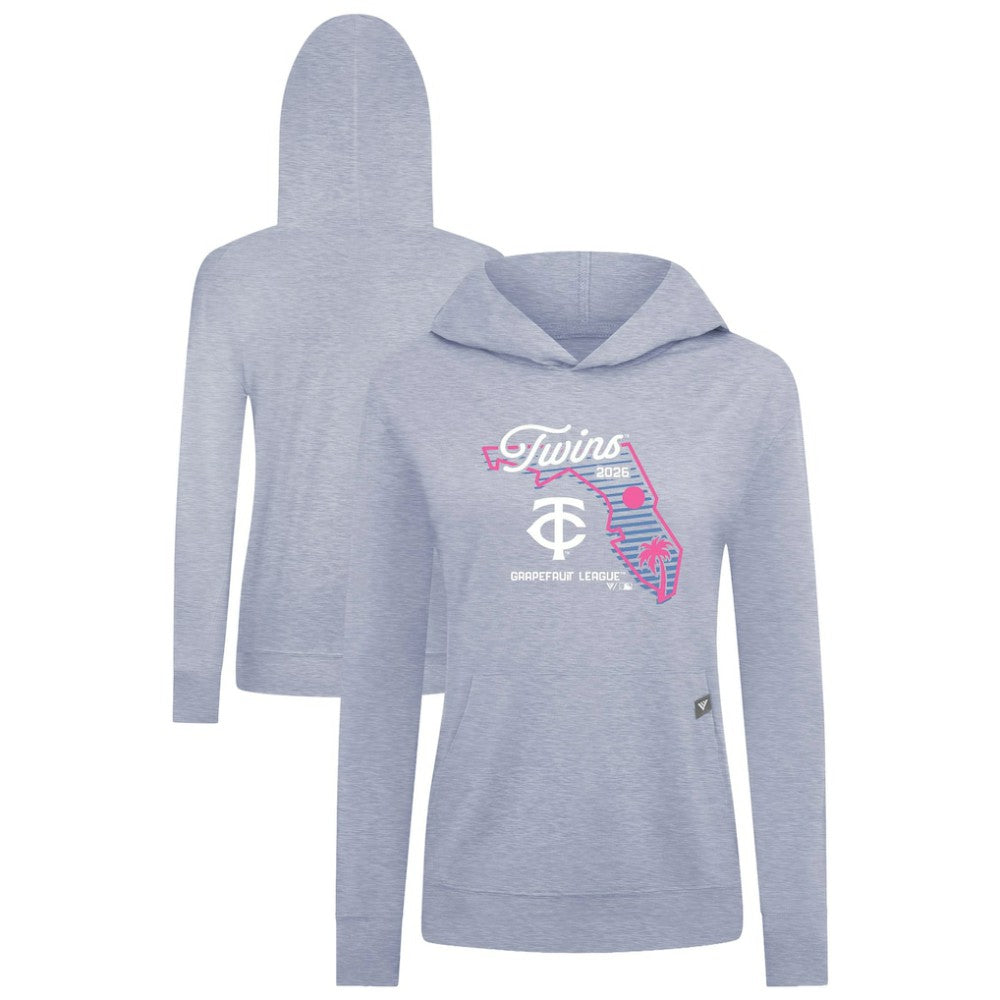 Minnesota Twins Levelwear Women's Relay Spring Training Sunrise Bold Hoodie - Light Blue Hoodies