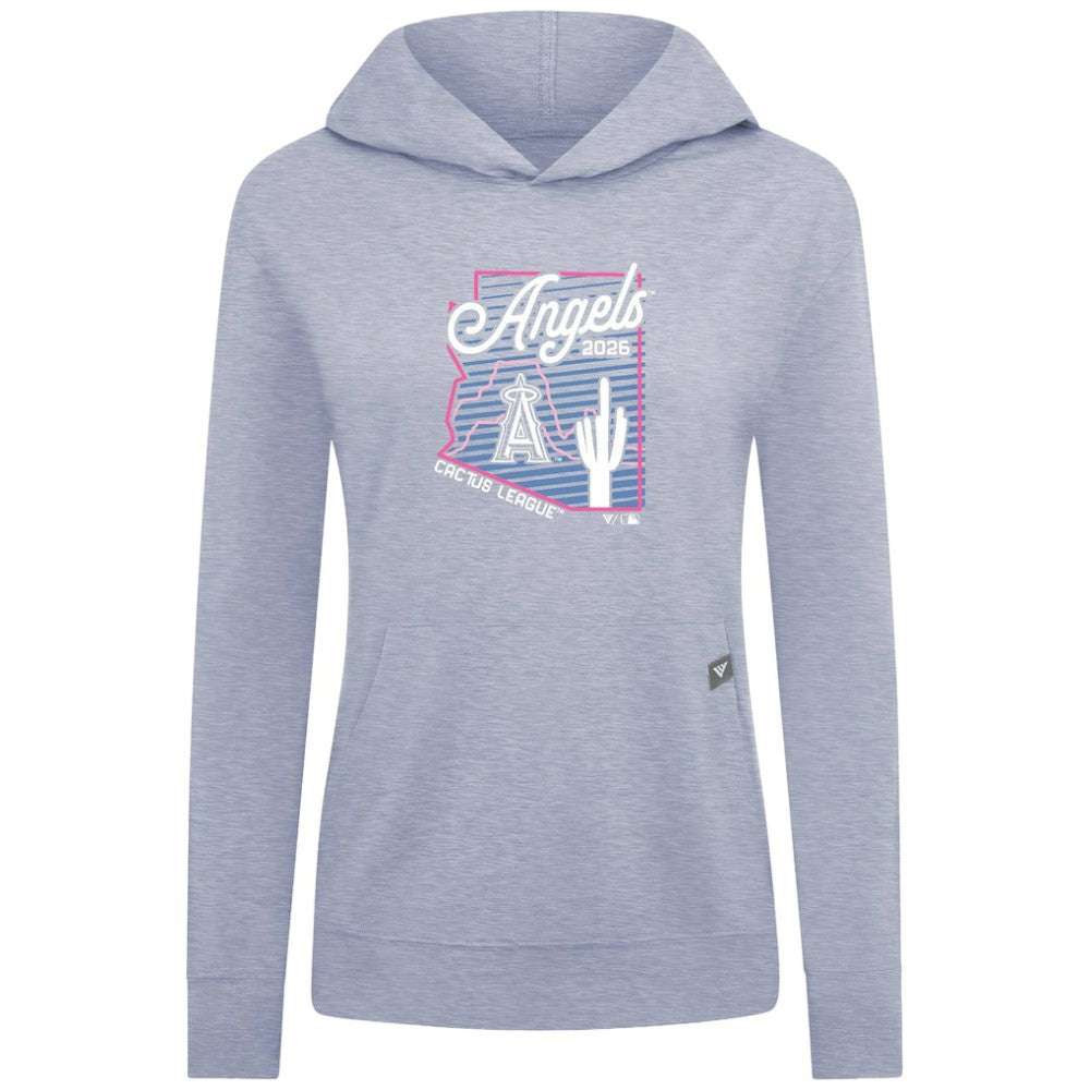 Los Angeles Angels Levelwear Women's Relay Spring Training Sunrise Bold Hoodie - Light Blue Hoodies