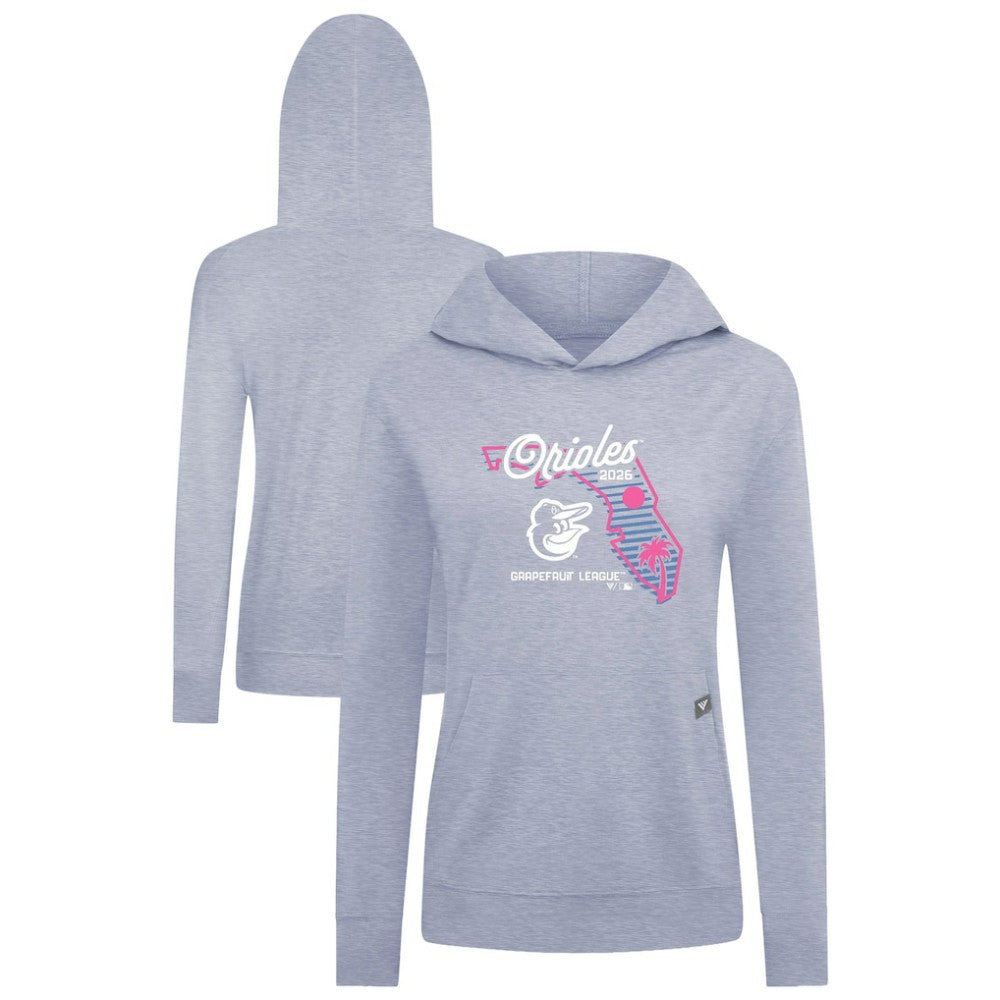 Baltimore Orioles Levelwear Women's Relay Spring Training Sunrise Bold Hoodie - Light Blue Hoodies