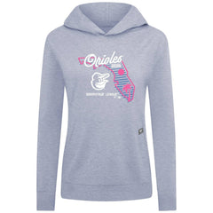 Baltimore Orioles Levelwear Women's Relay Spring Training Sunrise Bold Hoodie - Light Blue Hoodies