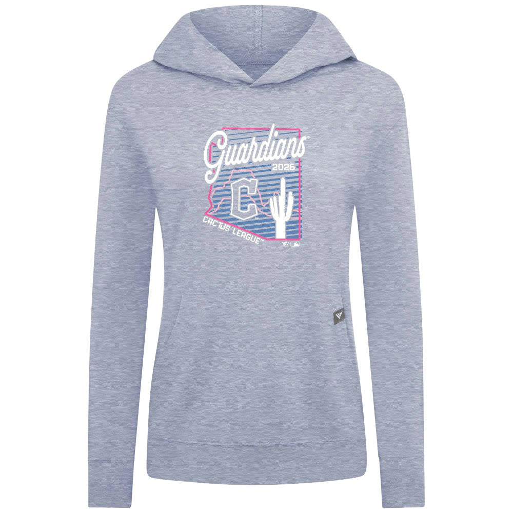 Cleveland Guardians Levelwear Women's Relay Spring Training Sunrise Bold Hoodie - Light Blue Hoodies