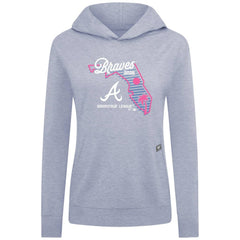 Atlanta Braves Levelwear Women's Relay Spring Training Sunrise Bold Hoodie - Light Blue Hoodies