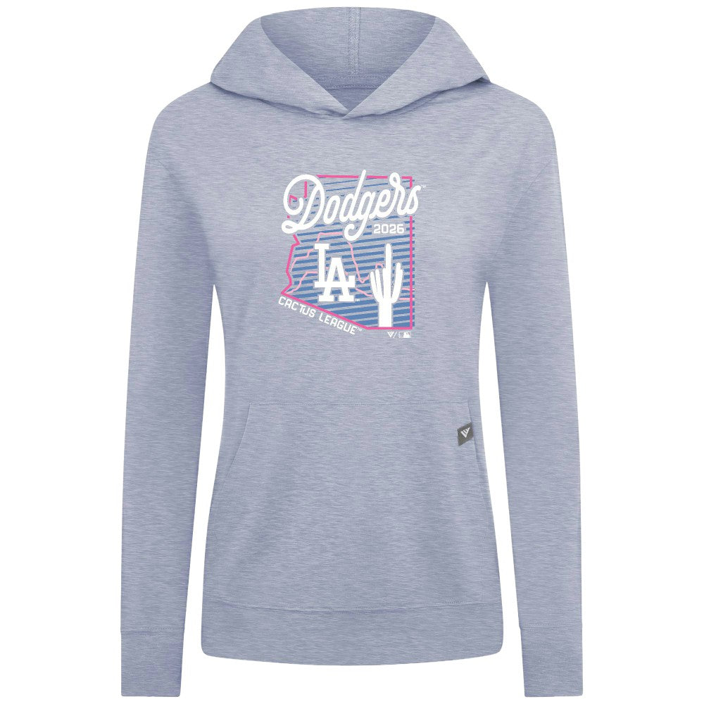 Los Angeles Dodgers Levelwear Women's Relay Spring Training Sunrise Bold Hoodie - Light Blue Hoodies