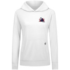 Los Angeles Dodgers Levelwear Women's Relay Spring Break Panoramic Bold Hoodie - White Hoodies