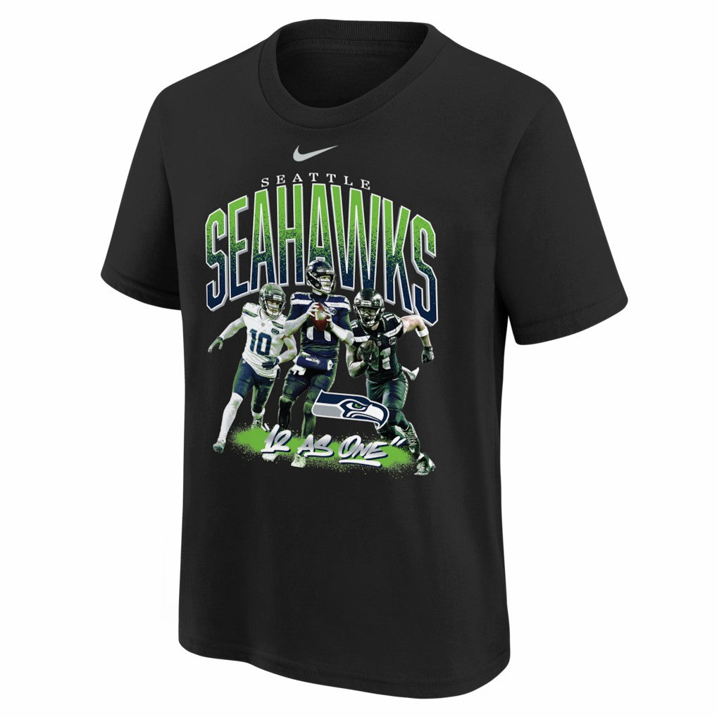 Seattle Seahawks Youth 12 As One T-Shirt Black