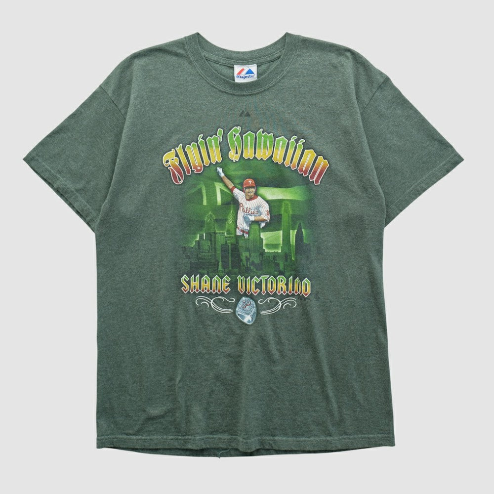 Philadelphia Phillies Majestic 2010s T-shirt - Green - M by Fanatics Real Vintage T-shirts