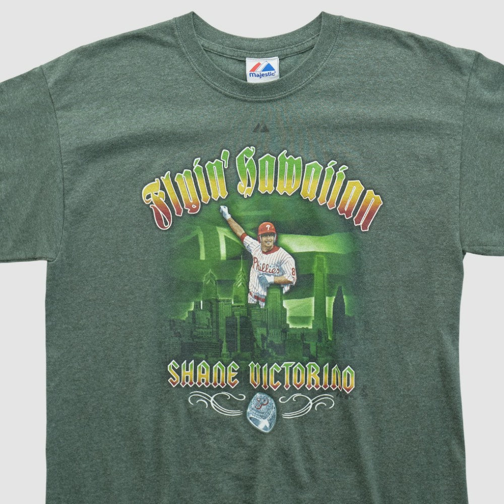 Philadelphia Phillies Majestic 2010s T-shirt - Green - M by Fanatics Real Vintage T-shirts
