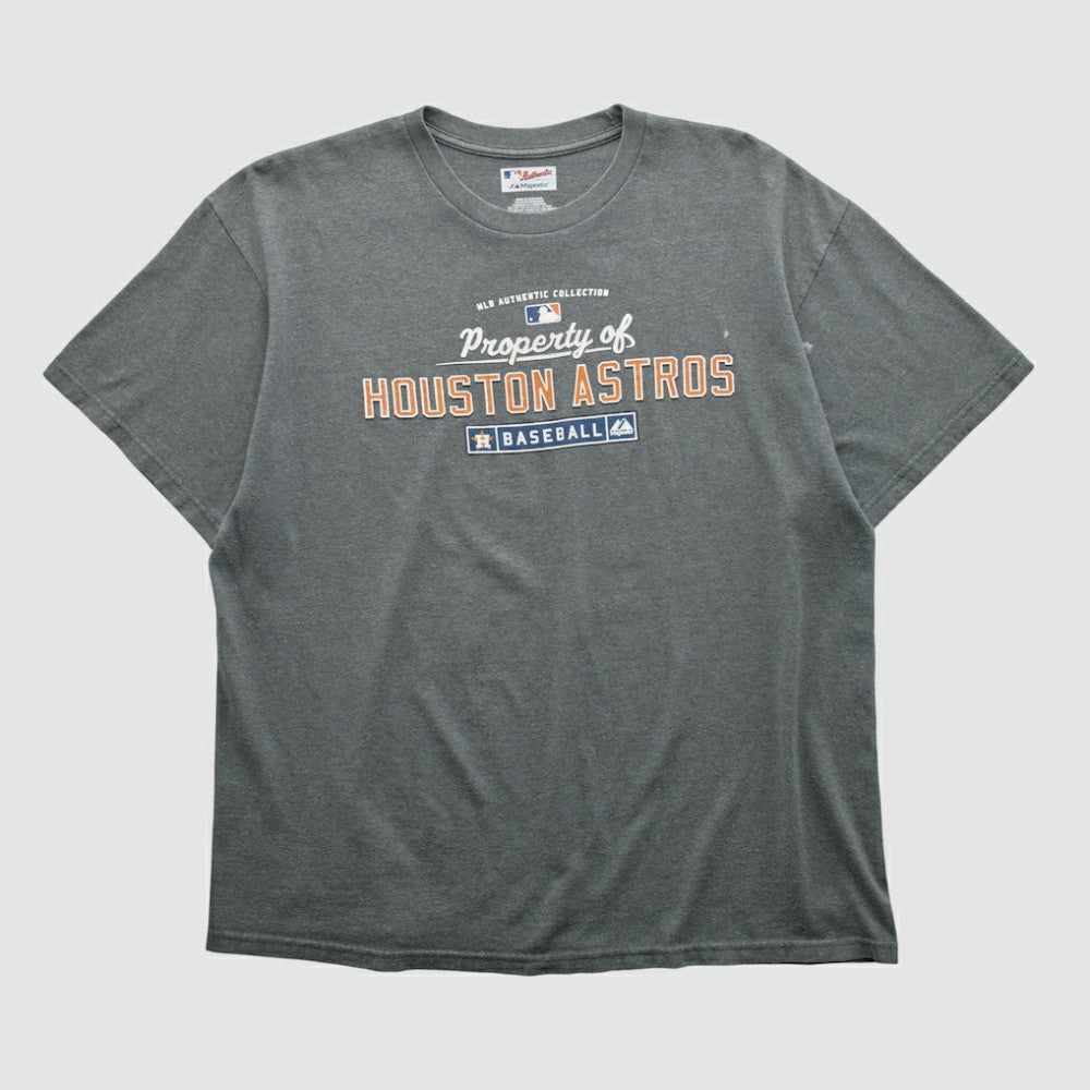 Houston Astros Majestic 2000s T-shirt - Dark Heather Gray - XL by Fanatics Real Vintage T-shirts