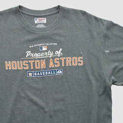 Houston Astros Majestic 2000s T-shirt - Dark Heather Gray - XL by Fanatics Real Vintage T-shirts
