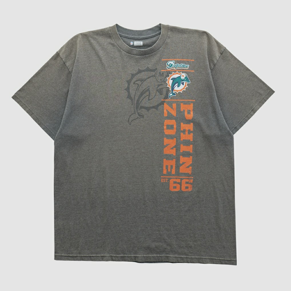 Miami Dolphins NFL 2010s T-shirt Dark Heather Gray Vintage