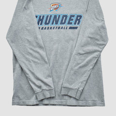 Oklahoma City Thunder NBA 2010s Long Sleeve T-shirt Heather Gray Vintage