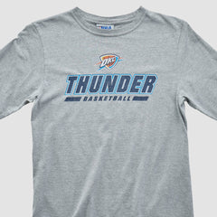 Oklahoma City Thunder NBA 2010s Long Sleeve T-shirt Heather Gray Vintage