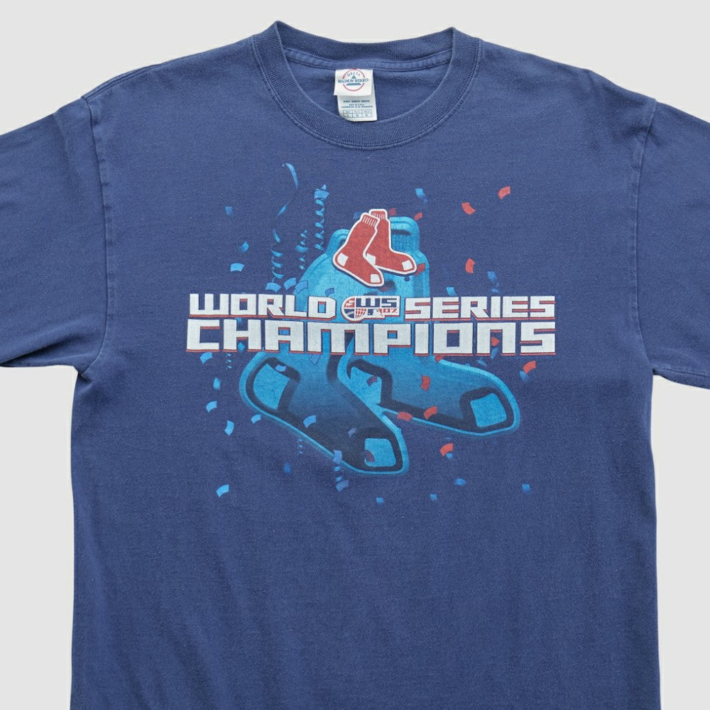 Boston Red Sox Delta 2007 Long Sleeve T-shirt - Navy - S by Fanatics Real Vintage T-shirts