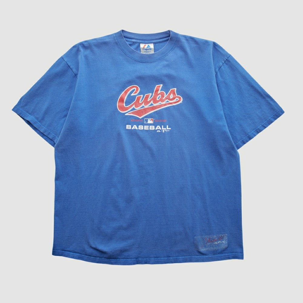 Chicago Cubs Majestic 2004 T-shirt - Blue - L by Fanatics Real Vintage T-shirts