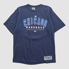Chicago Cubs Majestic 2000s T-shirt - Navy - M by Fanatics Real Vintage T-shirts