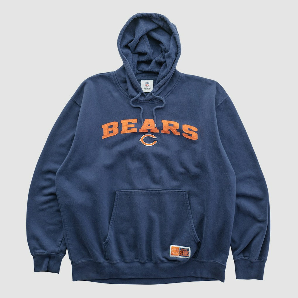 Chicago Bears NFL 2010s Hooded Pullover Sweatshirt Navy Vintage