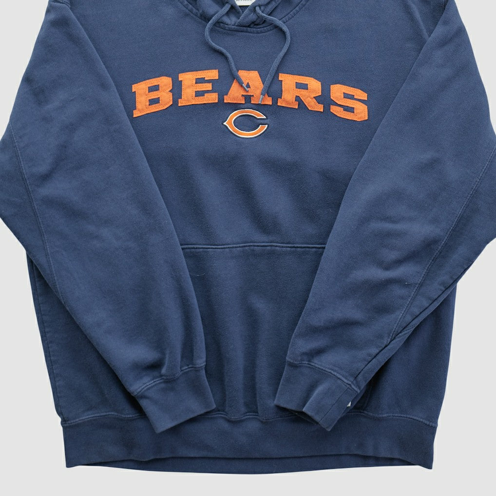 Chicago Bears NFL 2010s Hooded Pullover Sweatshirt Navy Vintage