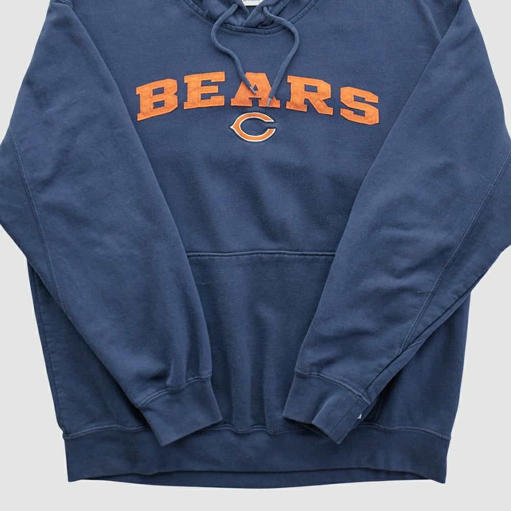 Chicago Bears NFL 2010s Hooded Pullover Sweatshirt Navy Vintage