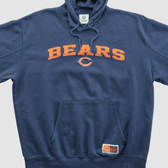 Chicago Bears NFL 2010s Hooded Pullover Sweatshirt Navy Vintage