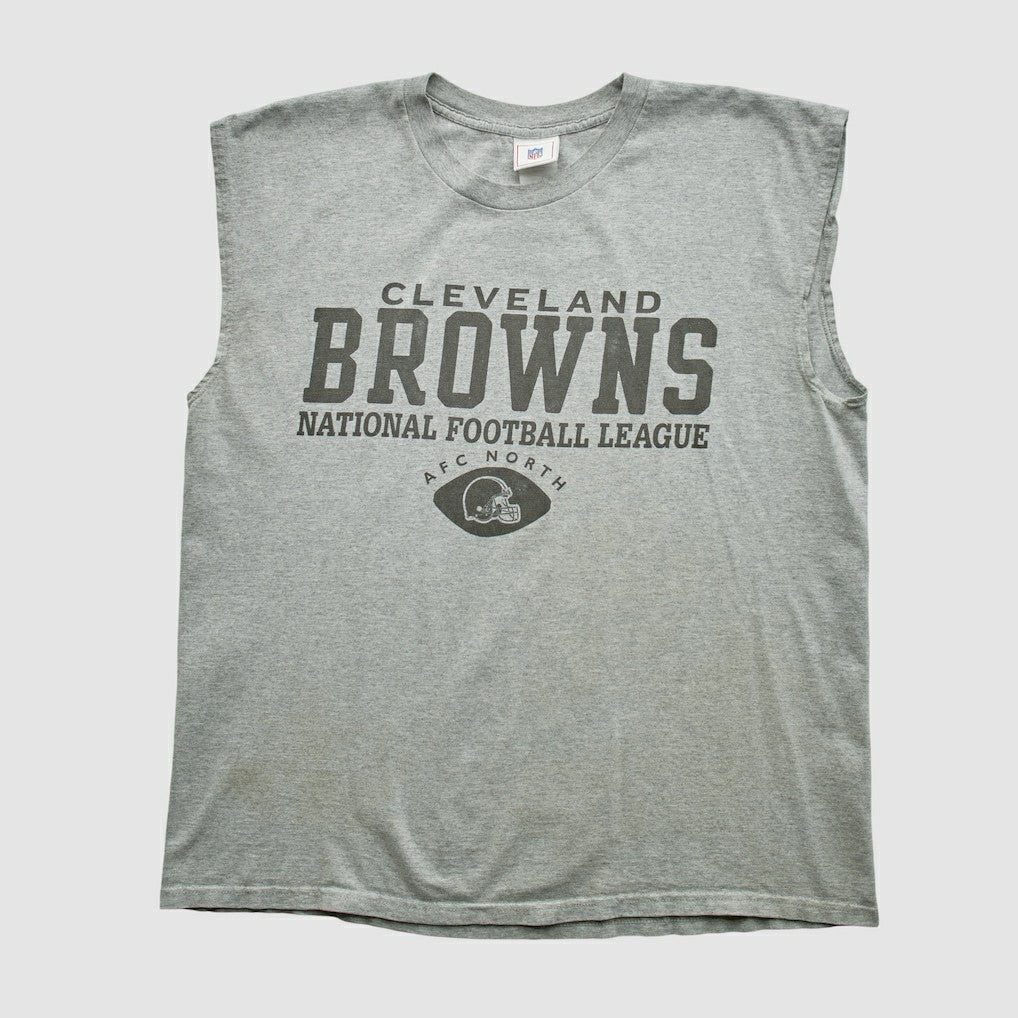 Cleveland Browns NFL 2000s Tank Heather Gray Vintage