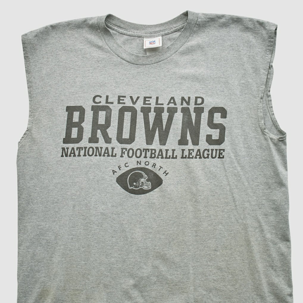 Cleveland Browns NFL 2000s Tank Heather Gray Vintage