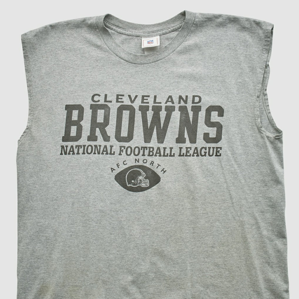 Cleveland Browns NFL 2000s Tank Heather Gray Vintage
