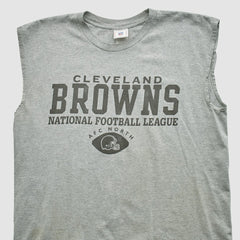 Cleveland Browns NFL 2000s Tank Heather Gray Vintage