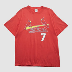 St. Louis Cardinals Majestic 2000s T-shirt - Red - S by Fanatics Real Vintage T-shirts