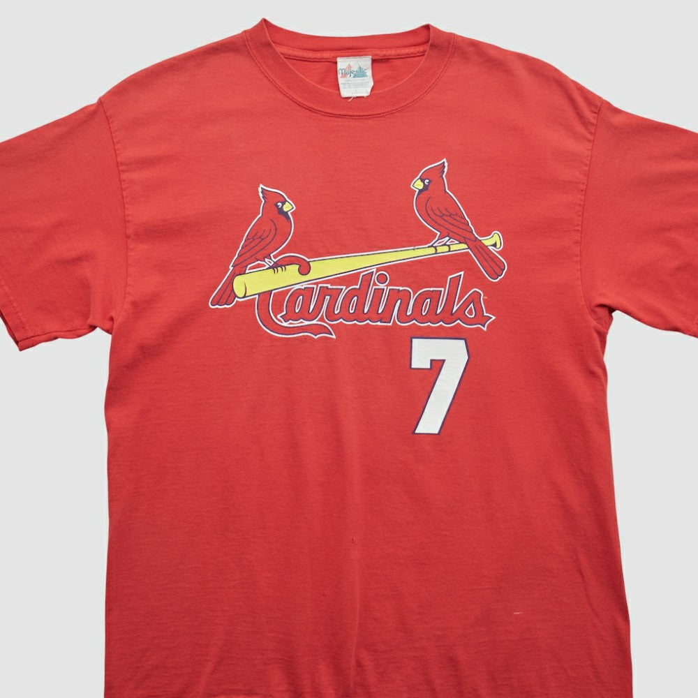 St. Louis Cardinals Majestic 2000s T-shirt - Red - S by Fanatics Real Vintage T-shirts