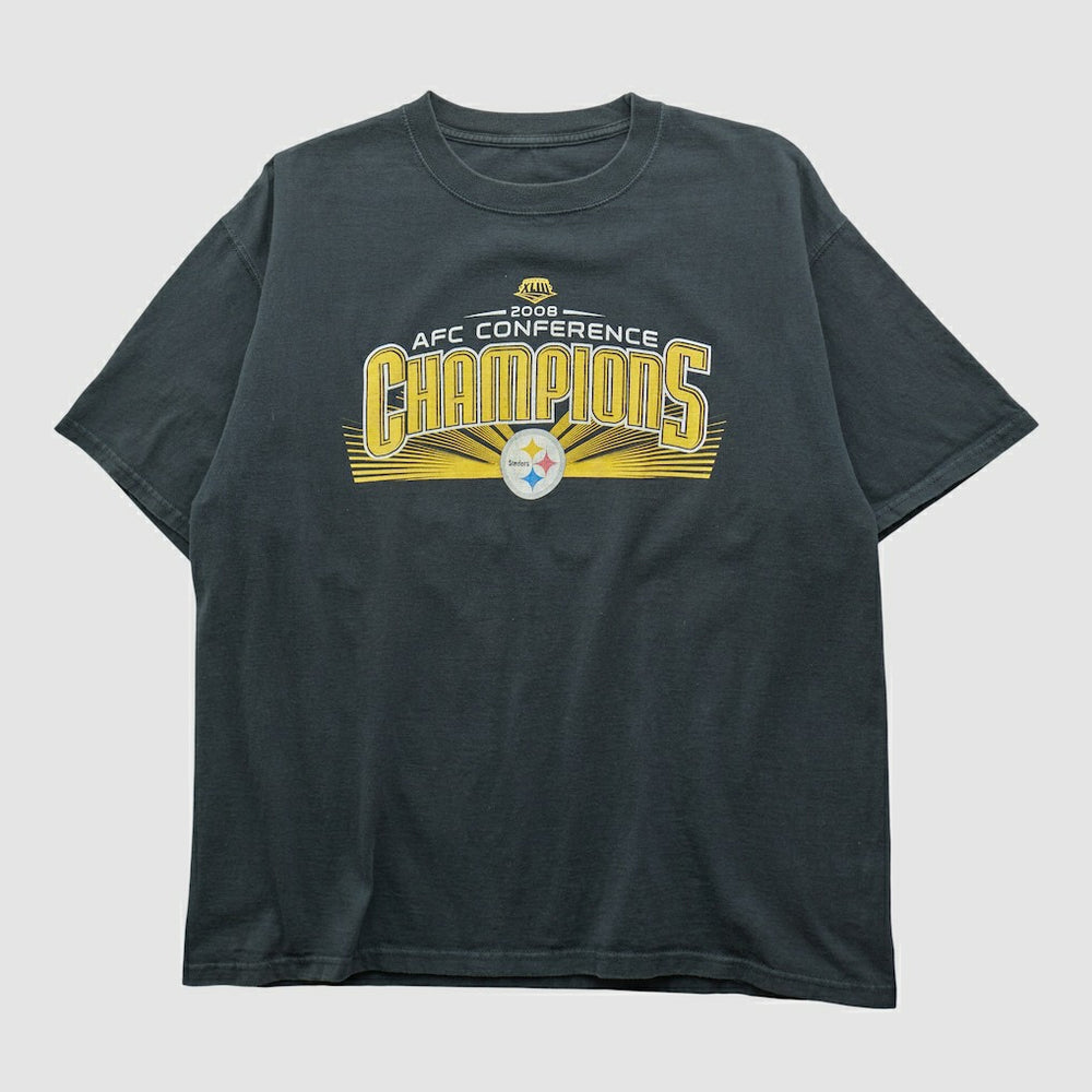 Pittsburgh Steelers 2008 T-shirt Black Vintage