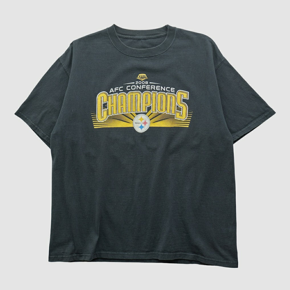 Pittsburgh Steelers 2008 T-shirt Black Vintage