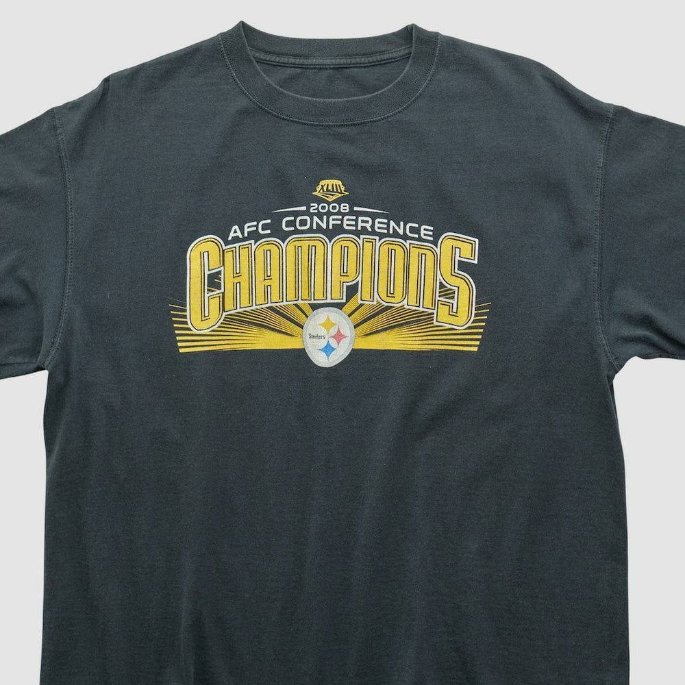 Pittsburgh Steelers 2008 T-shirt Black Vintage