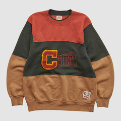 Kansas City Chiefs Nutmeg Mills 90s Pullover Sweatshirt Clay Vintage
