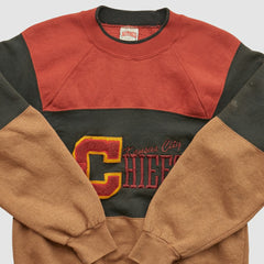 Kansas City Chiefs Nutmeg Mills 90s Pullover Sweatshirt Clay Vintage
