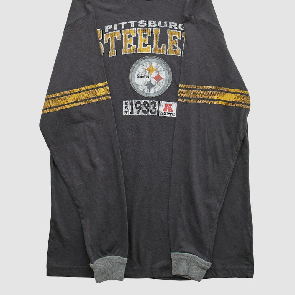 Pittsburgh Steelers NFL 2010s Long Sleeve T-shirt Black Vintage