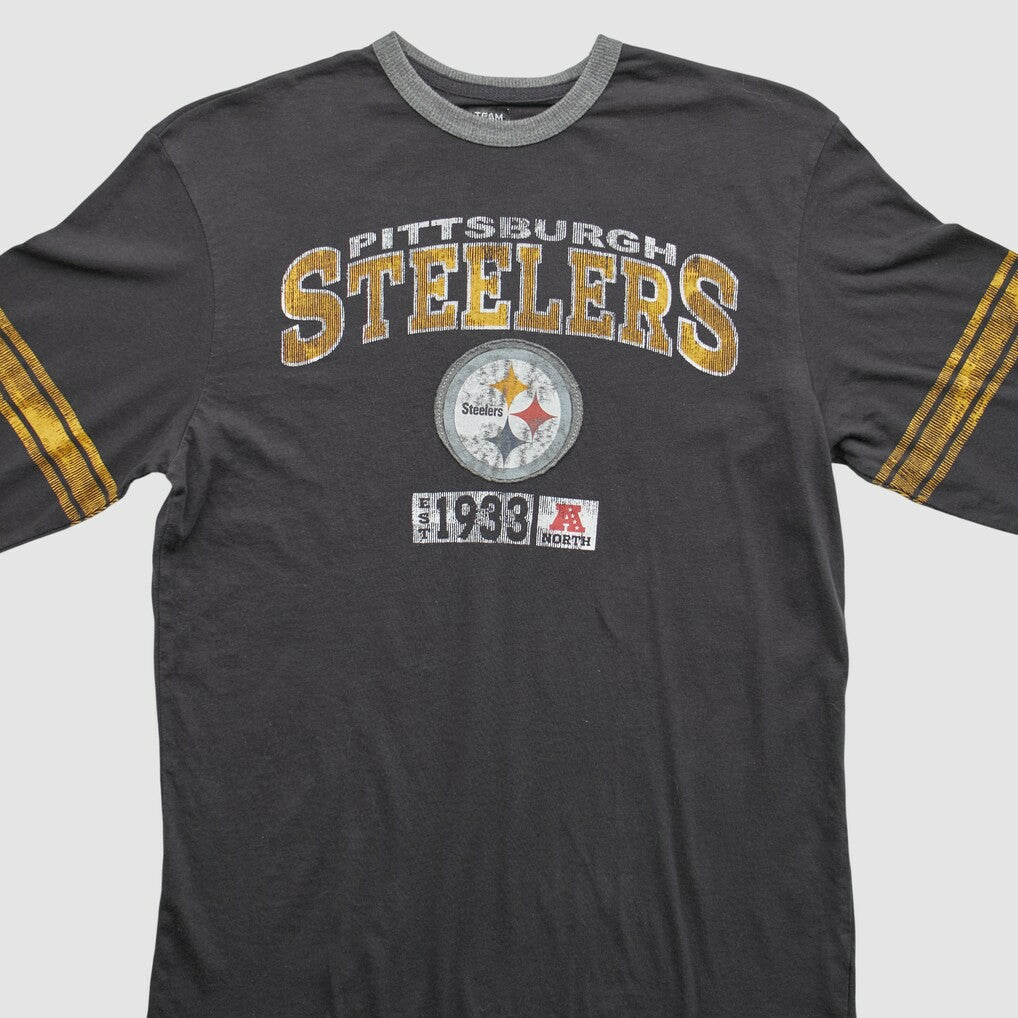 Pittsburgh Steelers NFL 2010s Long Sleeve T-shirt Black Vintage