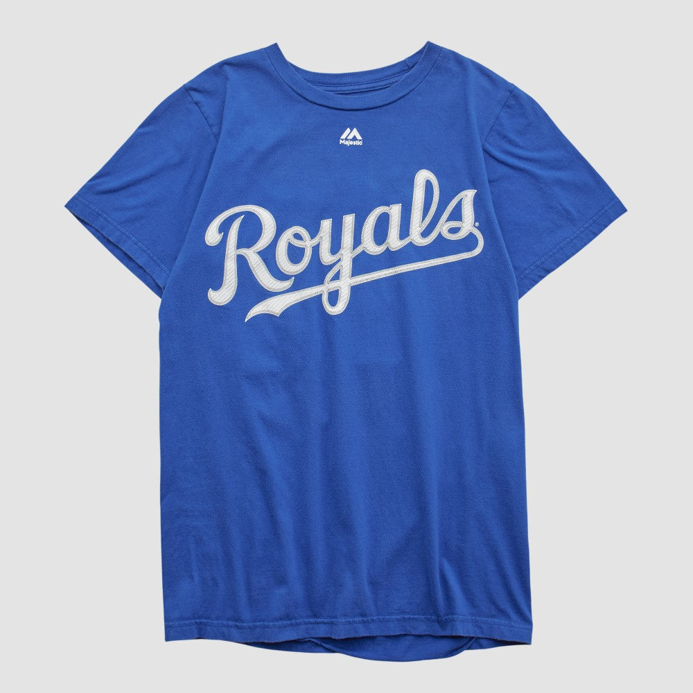 Kansas City Royals Majestic T-shirt - Blue - Yth XL by Fanatics Real Vintage T-shirts