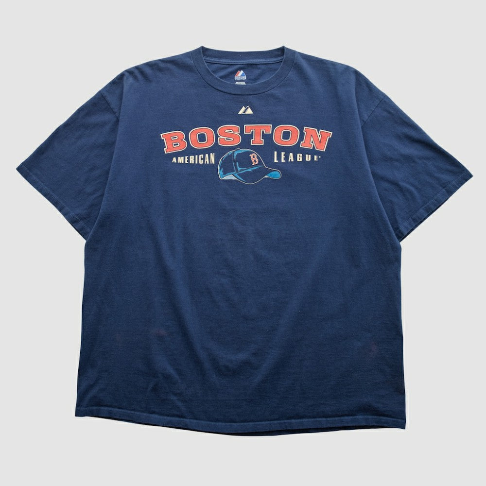Boston Red Sox Majestic 2000s T-shirt - Navy - 2XL by Fanatics Real Vintage T-shirts