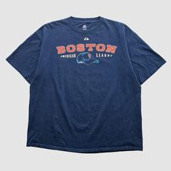 Boston Red Sox Majestic 2000s T-shirt - Navy - 2XL by Fanatics Real Vintage T-shirts